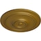 Ekena Millwork Small Classic Ceiling Medallion (Fits Canopies up to 10"), Hand-Painted Gold, 40 1/4"OD x 3 1/8"P CM40CLGLS - alternate 4